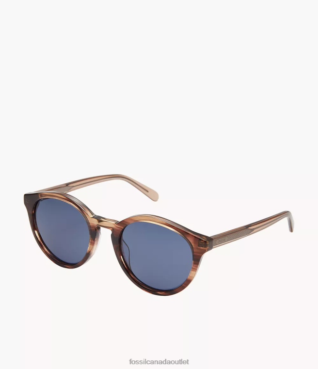 Fossil Accessory Men Blue Wren Round Sunglasses D2VPL2052
