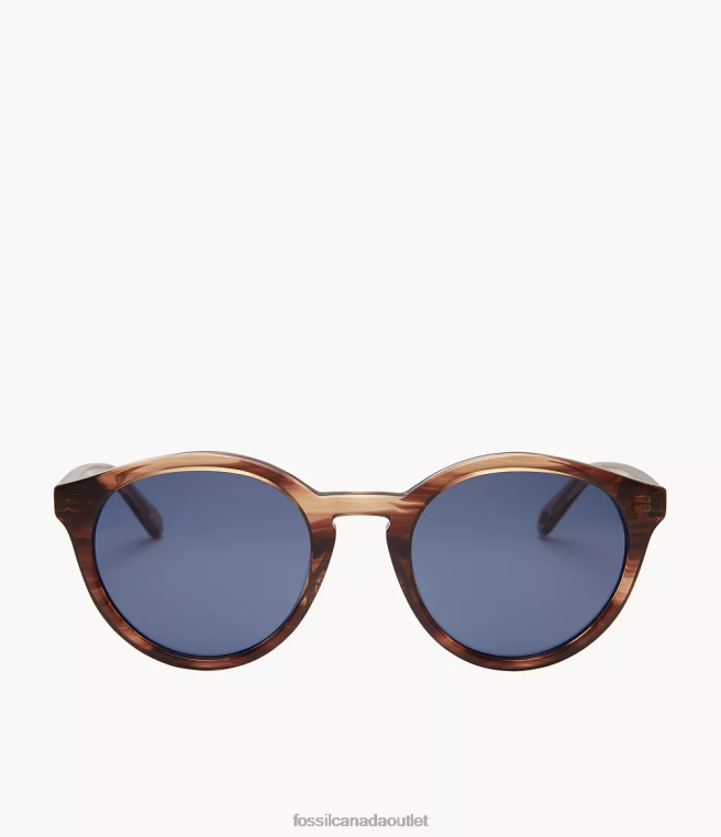 Fossil Accessory Men Blue Wren Round Sunglasses D2VPL2052