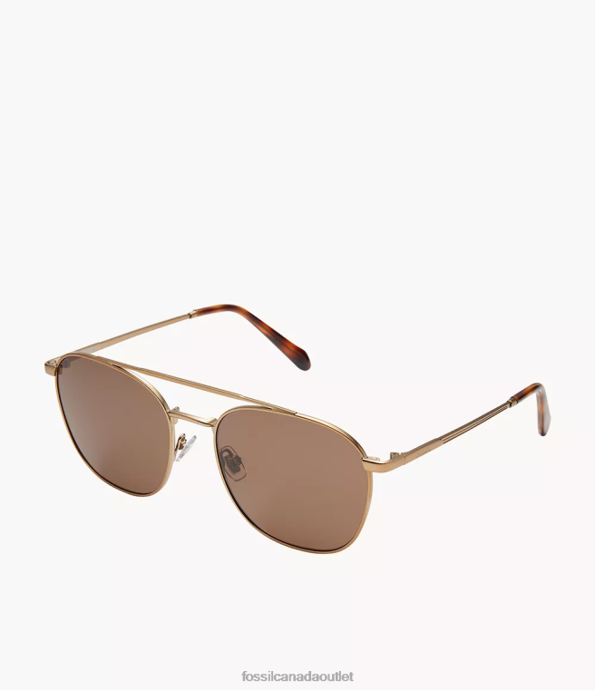 Fossil Accessory Men Brown Chandler Round Sunglasses D2VPL2050