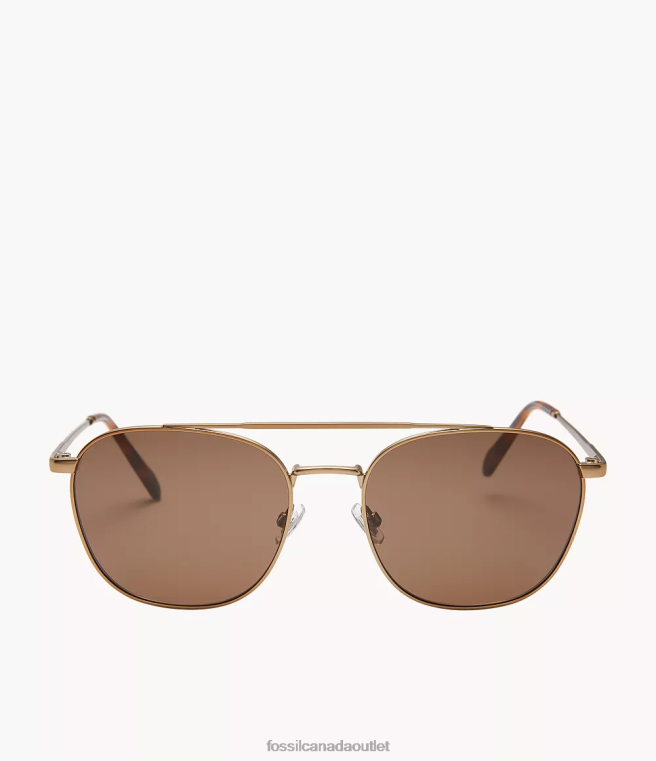Fossil Accessory Men Brown Chandler Round Sunglasses D2VPL2050