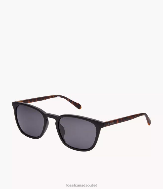 Fossil Accessory Men Gray Anderson Rectangle Sunglasses D2VPL2013