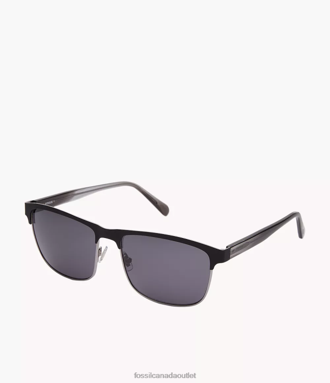 Fossil Accessory Men Gray Devin Rectangle Sunglasses D2VPL2062
