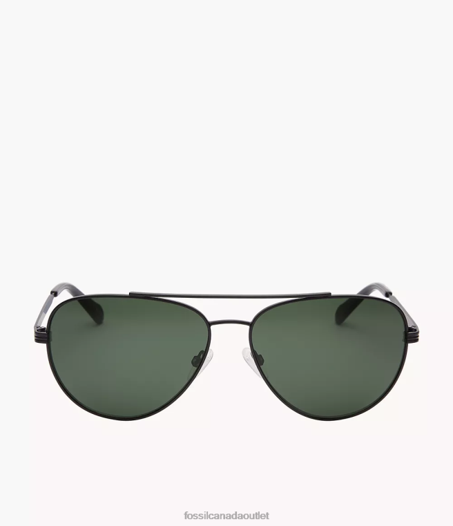 Fossil Accessory Men Green Langley Aviator Sunglasses D2VPL2011