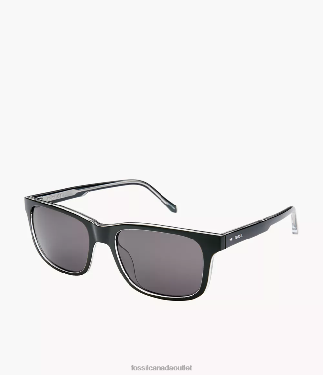 Fossil Accessory Men Smoke Landon Rectangle Sunglasses D2VPL2039