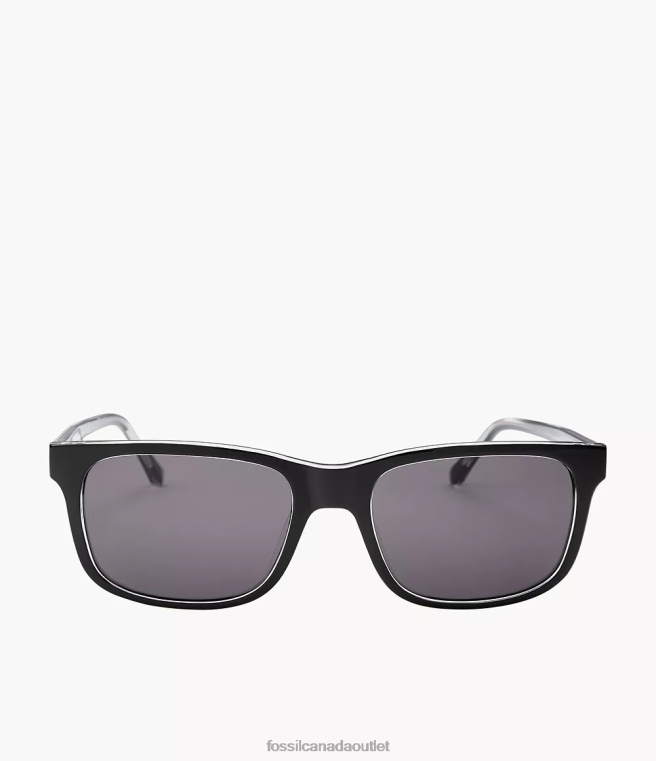 Fossil Accessory Men Smoke Landon Rectangle Sunglasses D2VPL2039