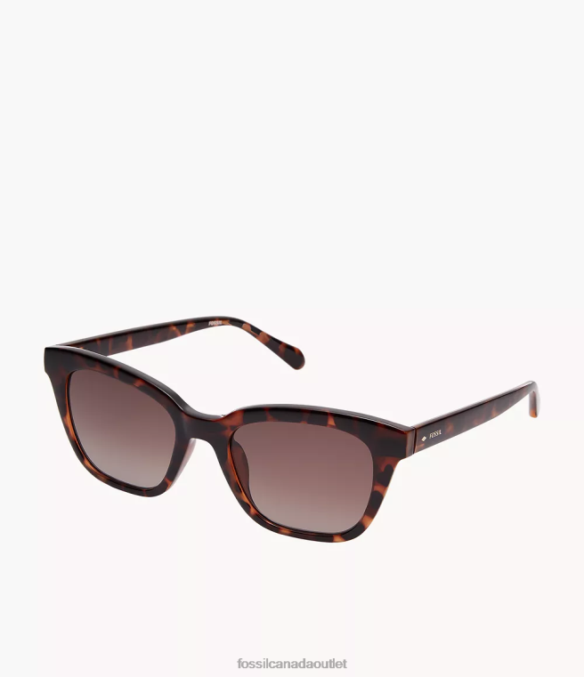 Fossil Accessory Women Brown Britteny Square Sunglasses D2VPL1961