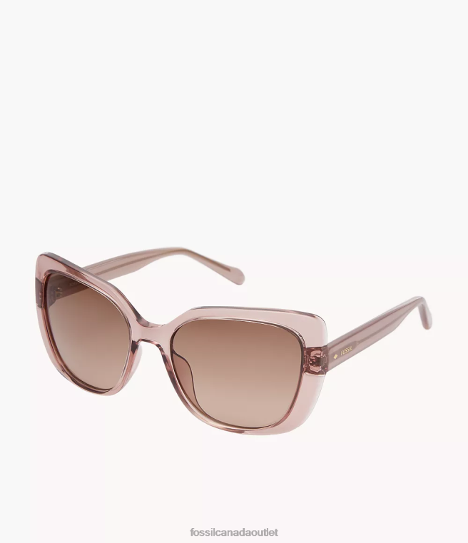 Fossil Accessory Women Brown Cate Square Sunglasses D2VPL1977