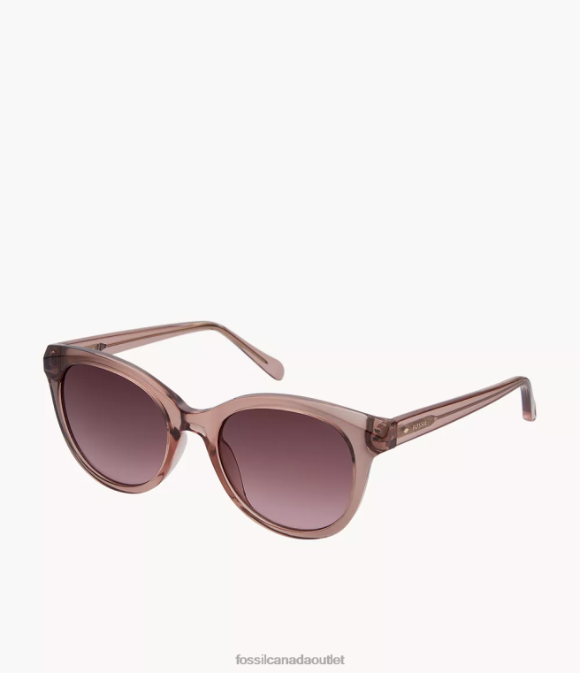 Fossil Accessory Women Brown Celina Round Sunglasses D2VPL1979