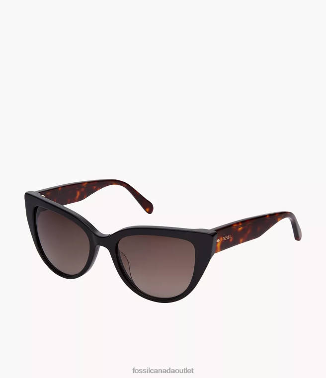 Fossil Accessory Women Brown Norah Cat Eye Sunglasses D2VPL1990