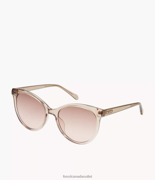 Fossil Accessory Women Brown/Pink Rileigh Round Sunglasses D2VPL1970