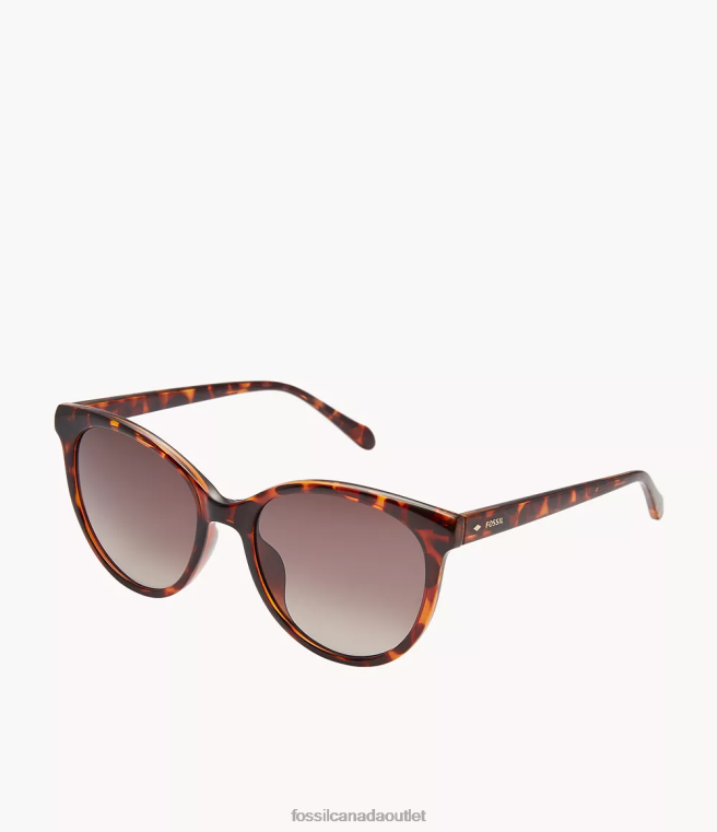 Fossil Accessory Women Brown Rileigh Round Sunglasses D2VPL1976