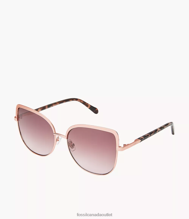 Fossil Accessory Women Burgundy Julietta Cat Eye Sunglasses D2VPL1988