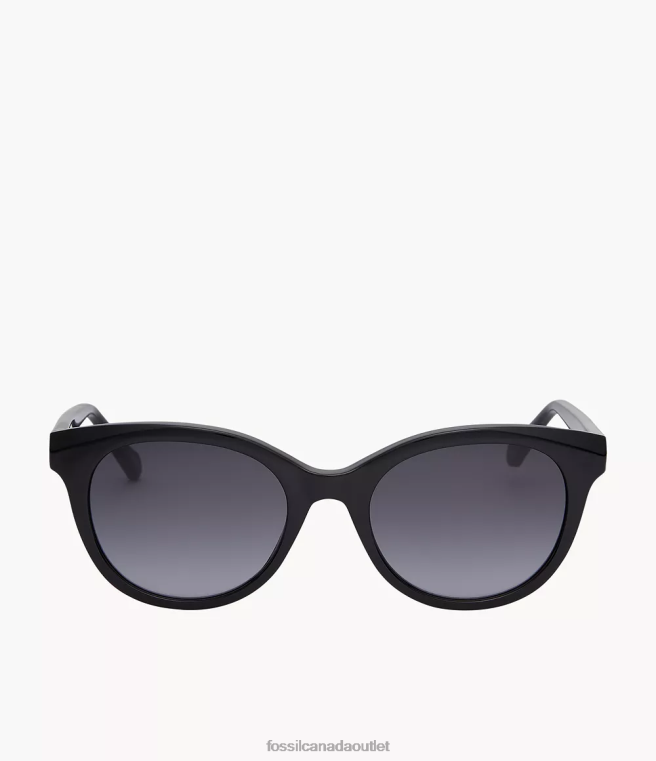 Fossil Accessory Women Gray Celina Round Sunglasses D2VPL1980
