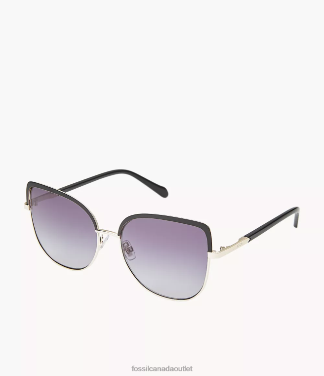 Fossil Accessory Women Gray Julietta Cat Eye Sunglasses D2VPL1984