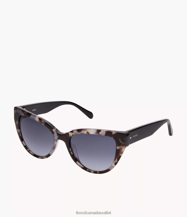Fossil Accessory Women Gray Norah Cat Eye Sunglasses D2VPL1982