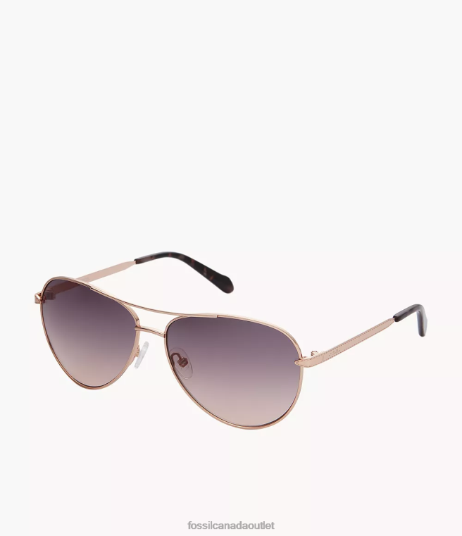 Fossil Accessory Women Pink Brynley Aviator Sunglasses D2VPL1964