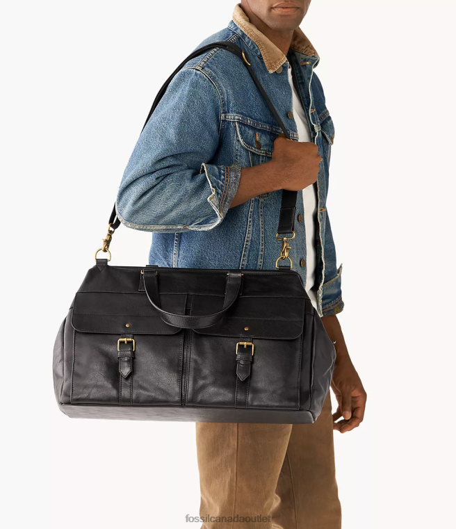 Fossil Bag Men Black Miles Duffle D2VPL1648
