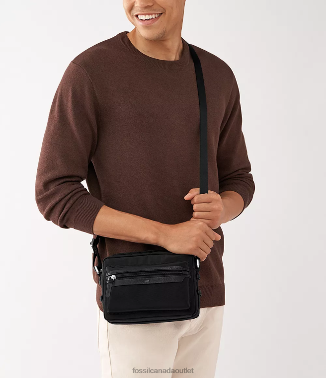 Fossil Bag Men Black Wyatt Camera Bag D2VPL1632