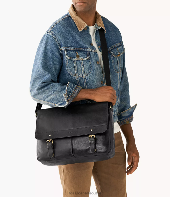 Fossil Bag Men Black Miles Messenger D2VPL1640