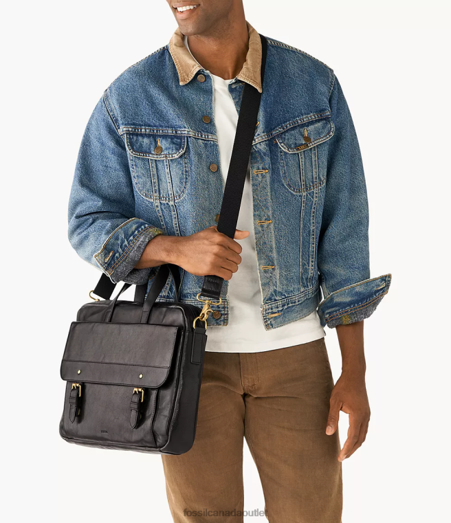 Fossil Bag Men Black Miles Workbag D2VPL1645