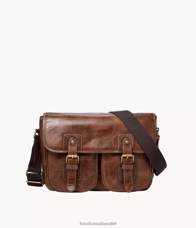 Fossil Bag Men Cognac Greenville Courier D2VPL1619