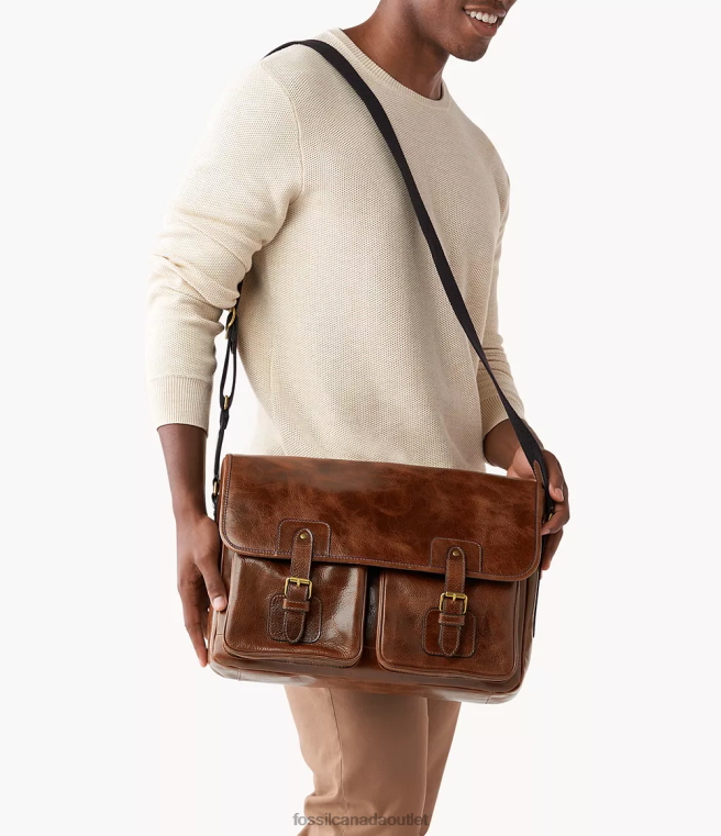 Fossil Bag Men Cognac Greenville Messenger D2VPL1615