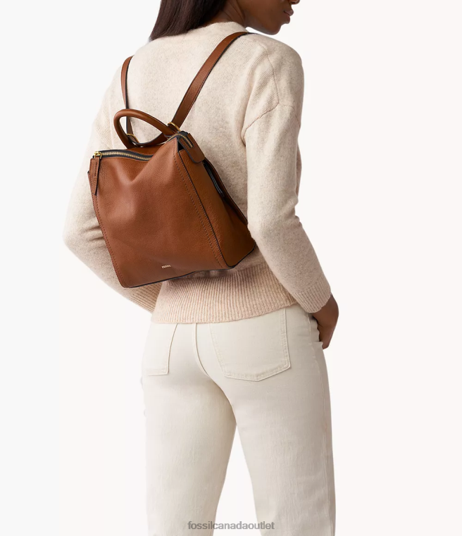 Fossil Bag Women Brown Parker Convertible Small Backpack D2VPL490
