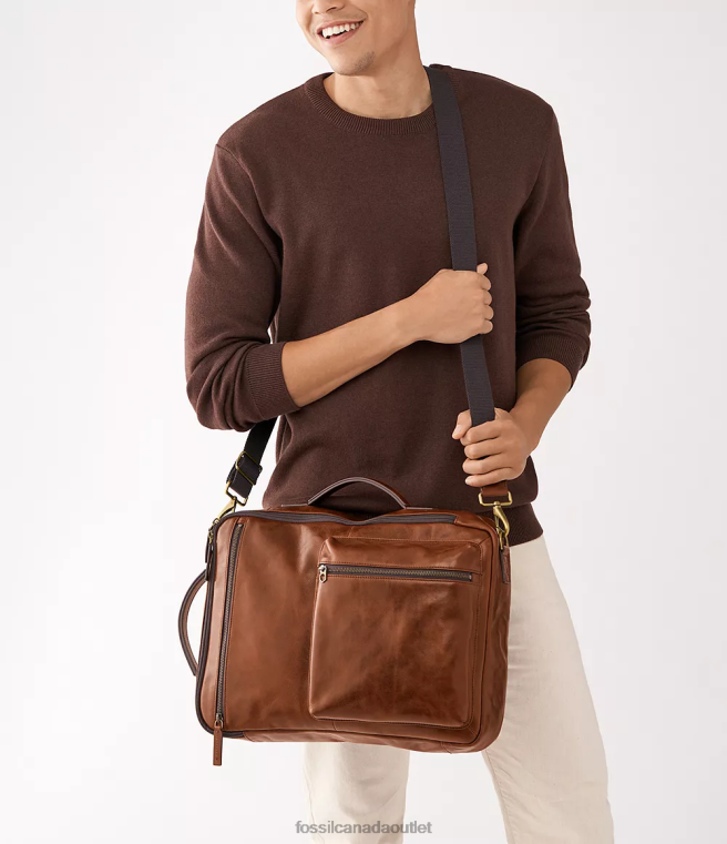 Fossil Bag Women Cognac Buckner Convertible Backpack D2VPL1616