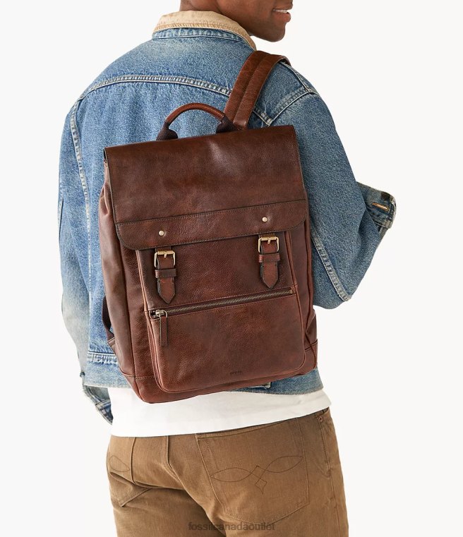 Fossil Bag Women Dark Brown Miles Backpack D2VPL1637