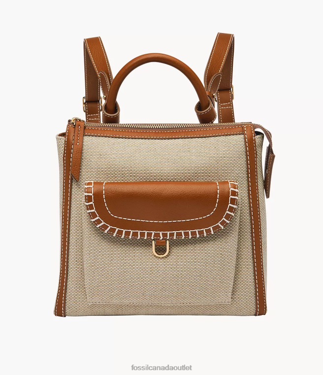 Fossil Bag Women Light Brown Parker Small Backpack D2VPL393