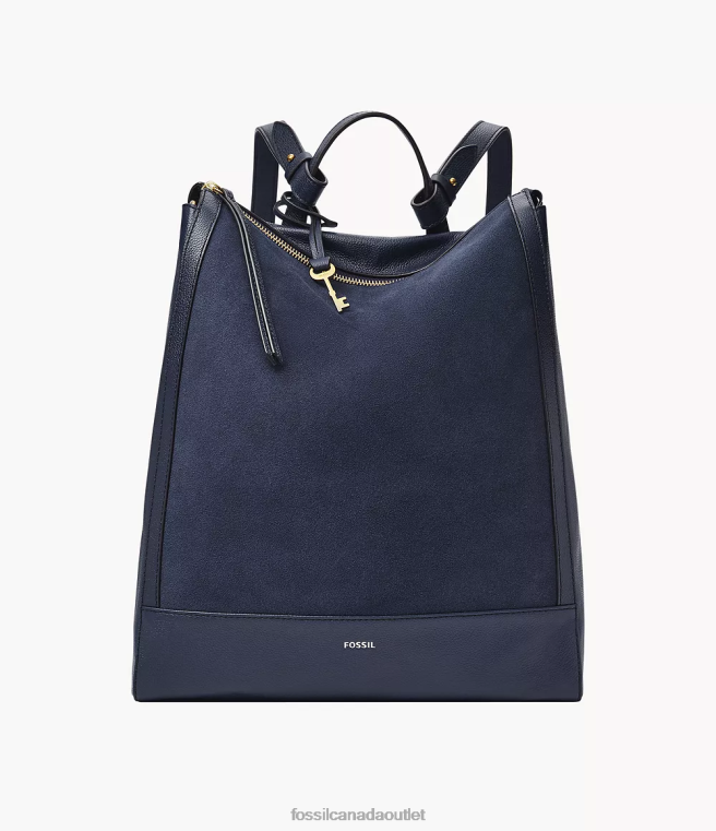 Fossil Bag Women Navy Elina Convertible Backpack D2VPL726