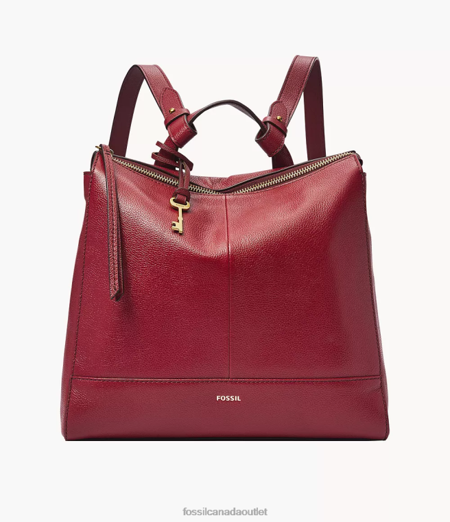 Fossil Bag Women Red Elina Convertible Small Backpack D2VPL659