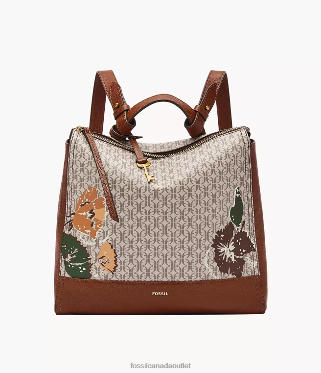 Fossil Bag Women Tan Elina Small Convertible Backpack D2VPL405