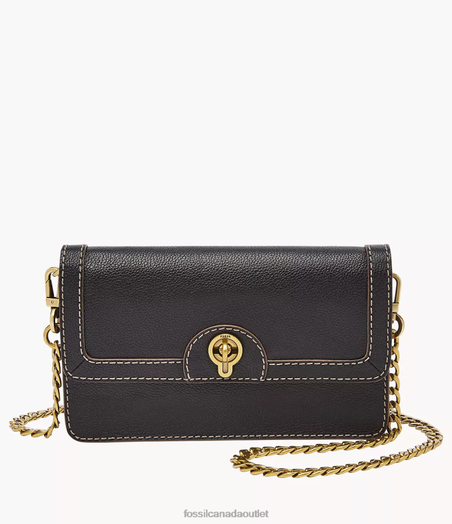 Fossil Bag Women Black Ainsley Wallet Crossbody D2VPL835