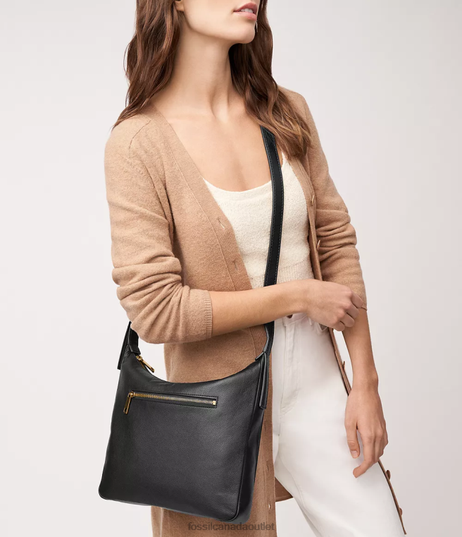 Fossil Bag Women Black Cecilia Top Zip Crossbody D2VPL290