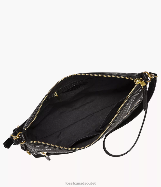 Fossil Bag Women Black Fiona Large Crossbody D2VPL523