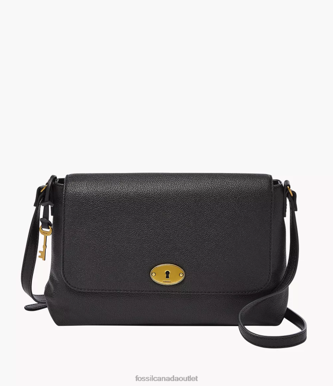 Fossil Bag Women Black Gabriella Medium Flap Crossbody D2VPL530