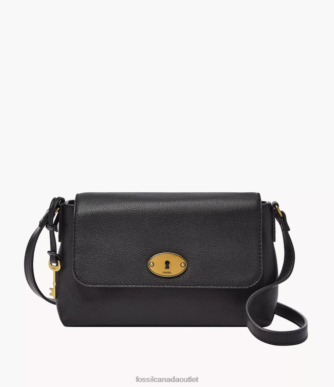 Fossil Bag Women Black Gabriella Small Flap Crossbody D2VPL582