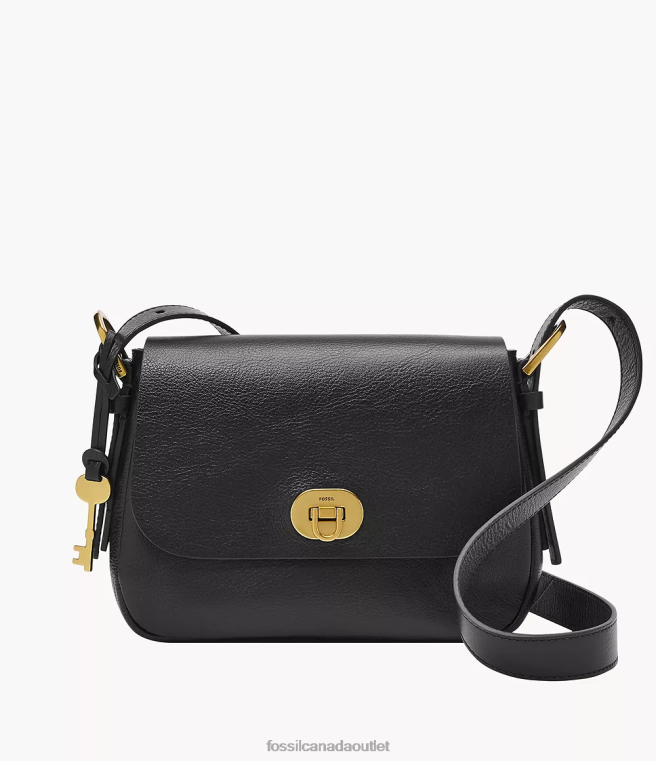 Fossil Bag Women Black Harper Small Flap Crossbody D2VPL639