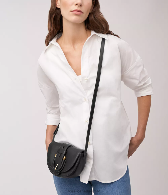 Fossil Bag Women Black Harwell Small Flap Crossbody D2VPL324