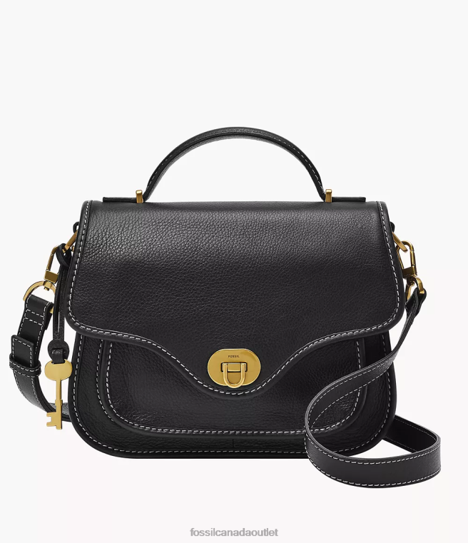 Fossil Bag Women Black Heritage Top Handle Crossbody D2VPL294