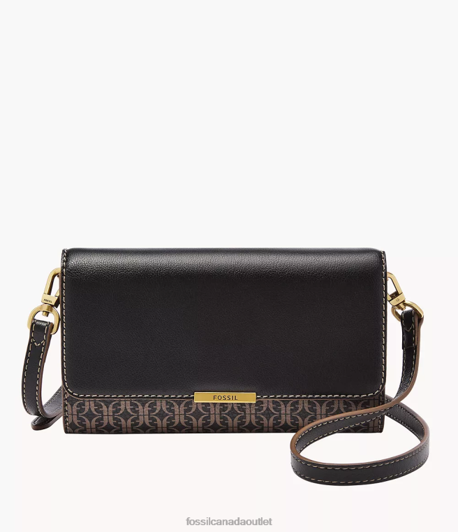 Fossil Bag Women Black Jori Wallet Crossbody D2VPL885