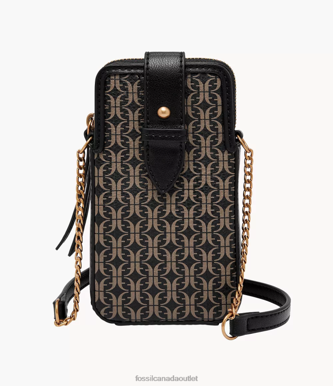 Fossil Bag Women Black Lainie Phone Case Crossbody D2VPL590