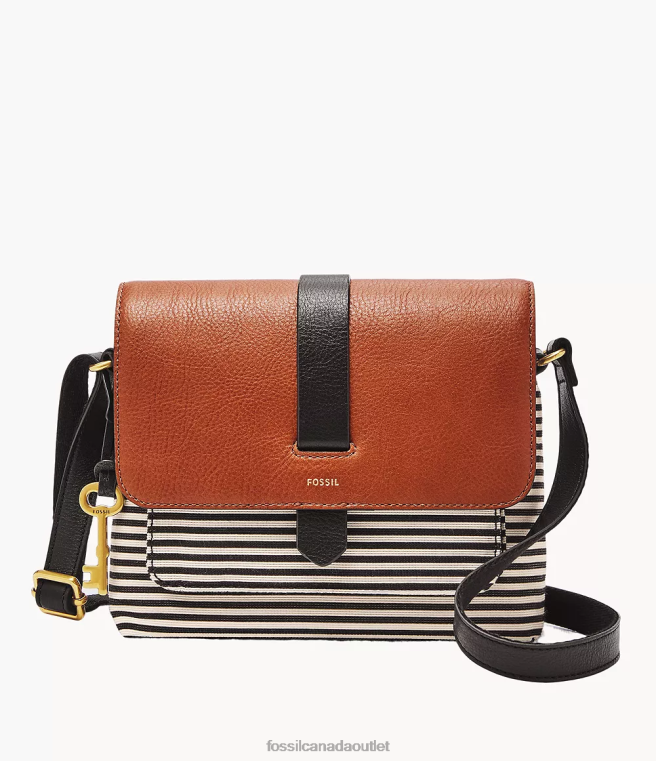 Fossil Bag Women Black Stripe Kinley Small Crossbody D2VPL722