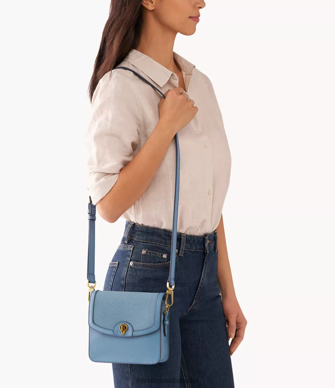 Fossil Bag Women Blue Ainsley Small Crossbody D2VPL699