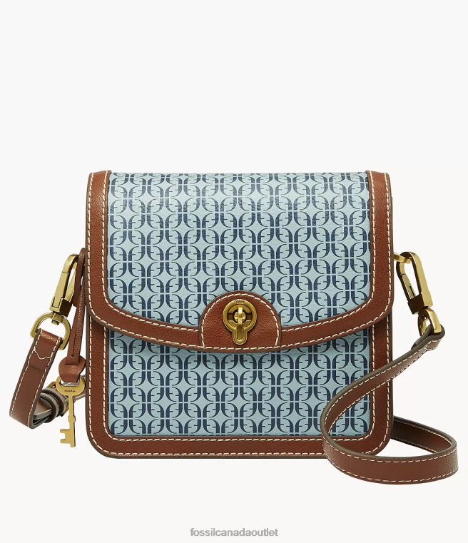 Fossil Bag Women Blue Ainsley Small Flap Crossbody D2VPL580