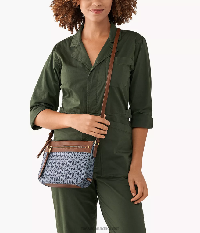 Fossil Bag Women Blue Farrah Small Crossbody D2VPL503