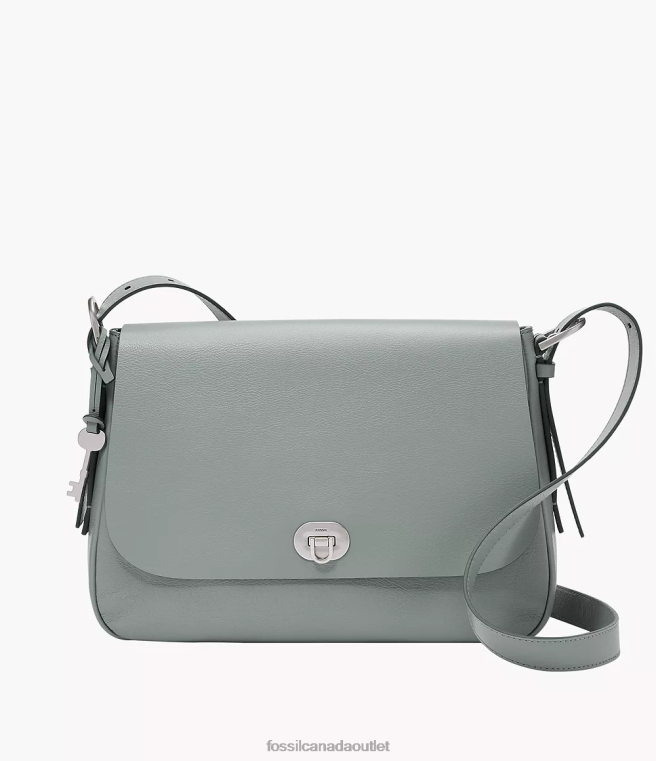 Fossil Bag Women Blue Harper Large Flap Crossbody D2VPL516