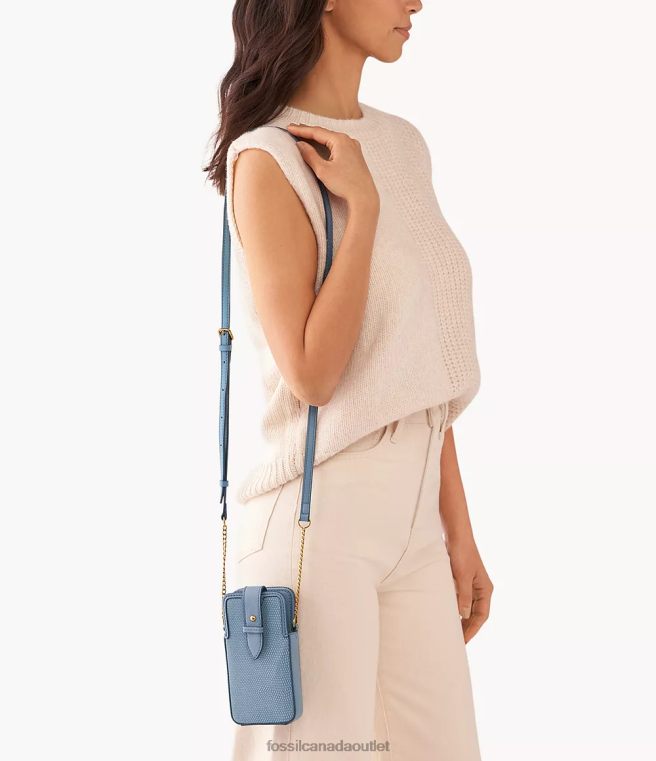 Fossil Bag Women Blue Lainie Phone Case Crossbody D2VPL714