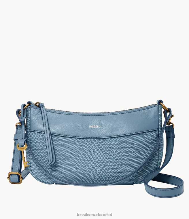 Fossil Bag Women Blue Skylar Baguette D2VPL654
